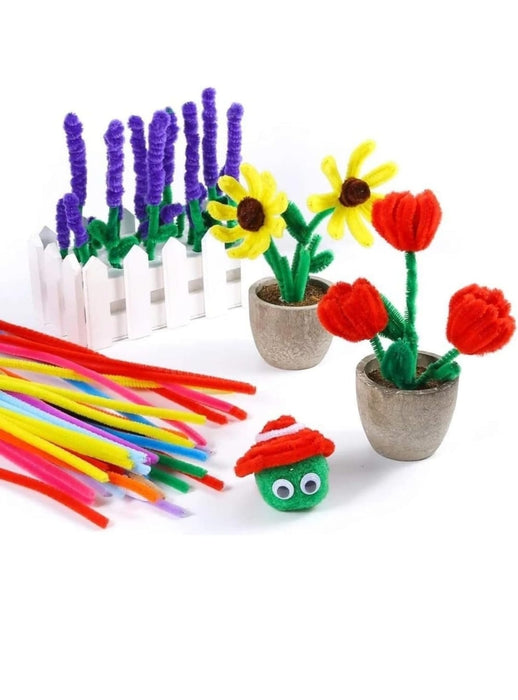 Multicolor Pipe Cleaners for Craft / Vacation – Chenille Stems for DIY Crafts, School Projects & Flower Making