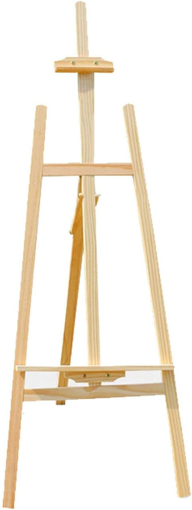 SATYAM KRAFT Pack Of Set 3, 40 cm Wooden foldable and lightweight Tripod  Easel Stand with 10x12 Inch Canvas Sheet For displaying great artwork