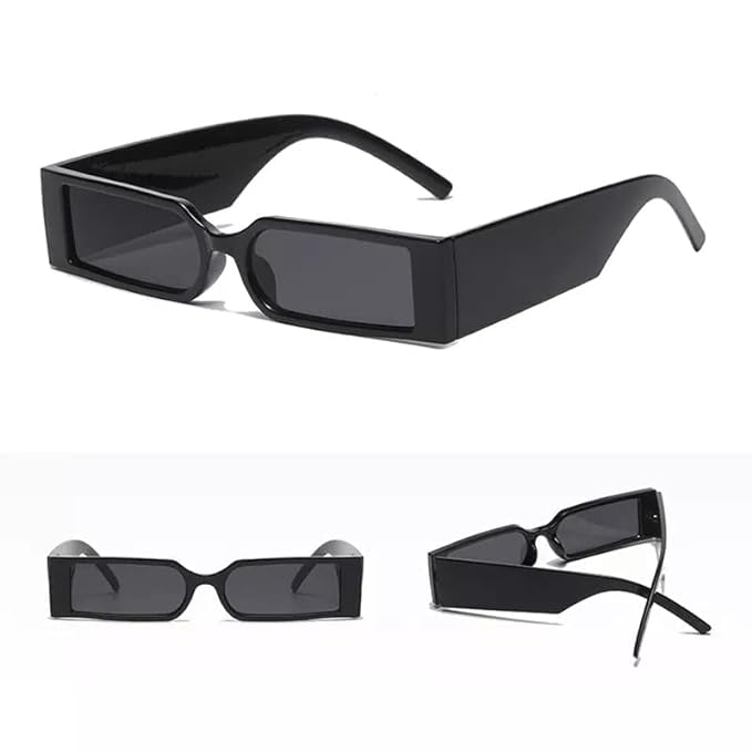 Trendy Sunglasses for Men and women UnPolorized Latest and Stylish Frame Goggles Vintage fashion,Eye Protection Size-Medium (Pack of 1)(Black)