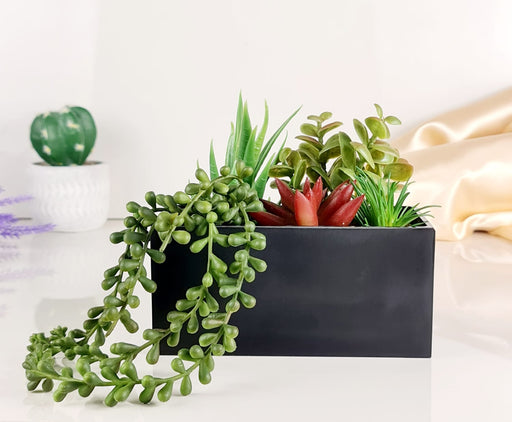 1 Pc Artificial Succulent Plant Artificial Exquisite Faux Plant to Add Charm to Your Home Decor, Garden, showpiece, Table Top, Balcony, Perfect for Gifting, Elegant Shelf, and Office Desk