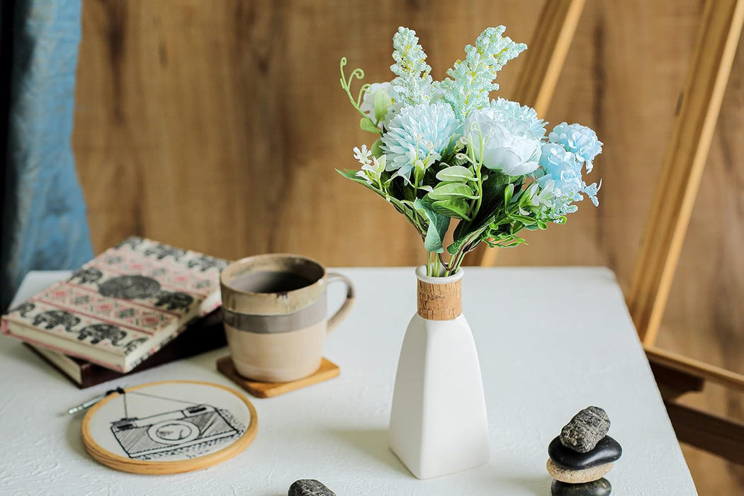 Artificial Multiflora Flower Roses Sticks Bunch decorative items for Decoration, Craft Items Corner (Without Vase Pot)