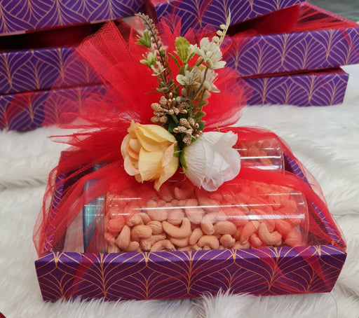 6 Pcs 7x10 inch Multipurpose Decorative Folding Paper Box Net Rectangle Cardboard Box with Net DIY Tray for Gift Hamper, Gifting (Cardboard Folding Paper Box)