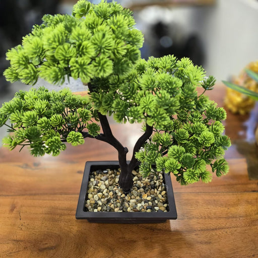 1 PcArtificial succulents Bonsai Plant with Vintage Vase, Artificial Flower Decoration Plant for Home Decor Item, Office, Bedroom, Living Room, Shop Decoration Items (Pack of 1, Green)