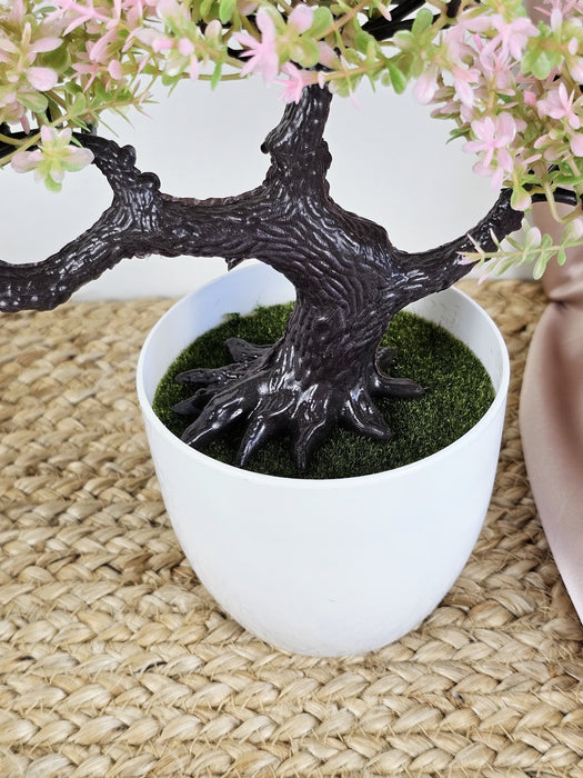 Artificial Bonsai Flower Tree with Pot for Home Decor, Room Decorations, Living Room Table Decoration Plants and Craft Items Corner