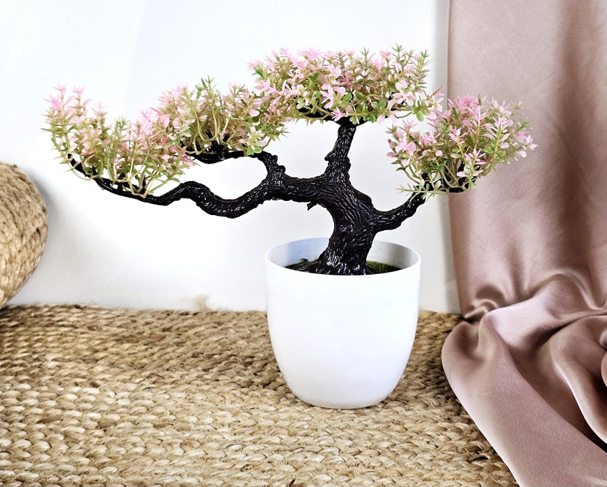 Artificial Bonsai Flower Tree with Pot for Home Decor, Room Decoration —  Satyam Kraft