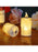 12 pcs Flameless and Smokeless Crystal Dripping Design Acrylic led Candles Tea Light Candle Perfect for Home Decor,Gifting,Festival,Events,Party Decoration (Yellow) (Medium)