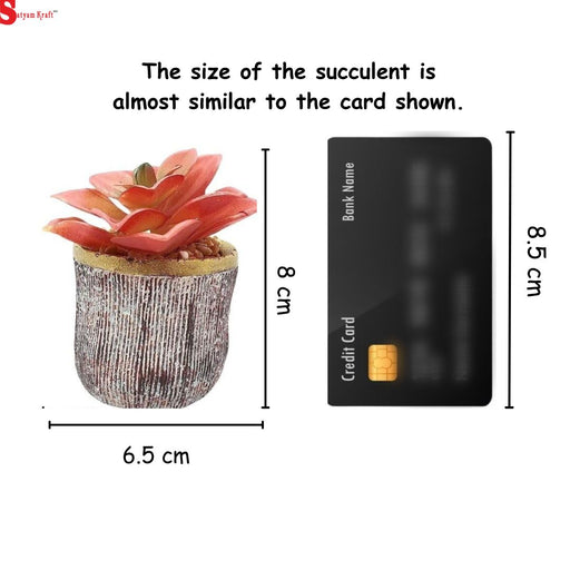 1 PCS Mini Artificial Succulent with Ceramic Pot Exquisite Faux Plant to Add Charm to Your Home, Perfect for Gifting, Office, Home Decor