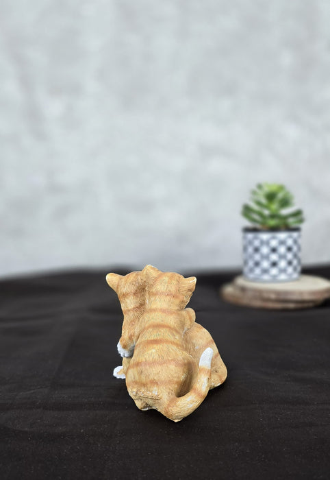 1 Pc Ginger Cat Cute Kitten Decorative Figurines Decor for Living Room Decoration, Home, Office, Car Dashboard