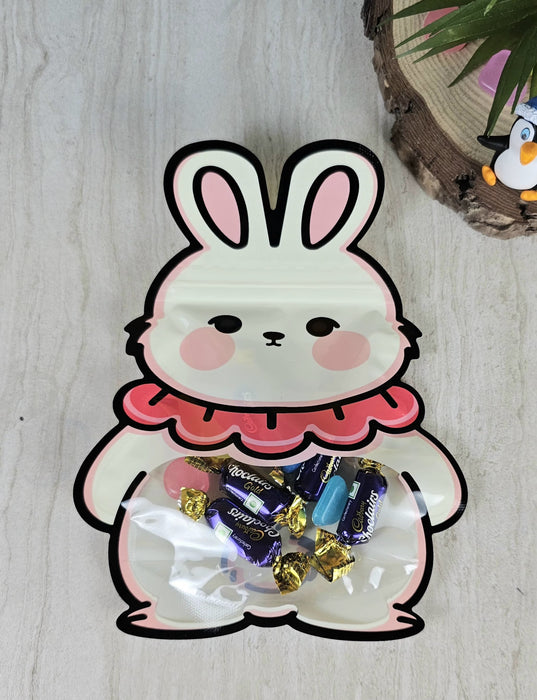 20 Pcs Animal Design Ziplock  Pouches  For Gifting, Return Gifts, Birthday, Baby Shower, Party Pouches | Chocolate & Dry Fruit Packing