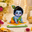 Baby Krishna and elephant MDF Cutouts with Stand | Perfect for Baby Shower, Janmashtami Decoration, Backdrop, Welcome Table & Showpiece
