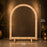 Premium Foldable Wooden Backdrop Stand | Available in Round, Hexagon & Arch Shapes | Elegant Event Decoration Frame
