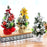 1 Pcs Artificial Mini Decorative Christmas Tree Beautiful Pine Tree Miniature | Snow-Flocked Xmas Tree for Gifting, Home, Office, Tabletop & Christmas Decoration.