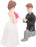 1 Set Couples Miniature Set for Home, Bedroom, Living Room, Office, Restaurant Decor, Figurines and Valentine Decoration Items(1 Set, Multicolor)