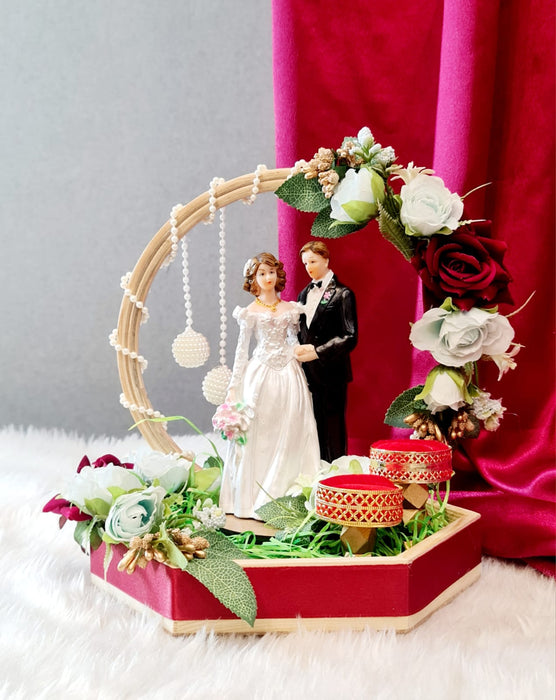 Engagement Wedding Ring Platter /Ceremony platter