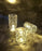 3 pcs Crystal Flameless and Smokeless Decorative Transparent Candles Acrylic Tealight Candle (small)