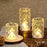 3 pcs Crystal Flameless and Smokeless Decorative Transparent Candles Acrylic Tealight Candle (small)
