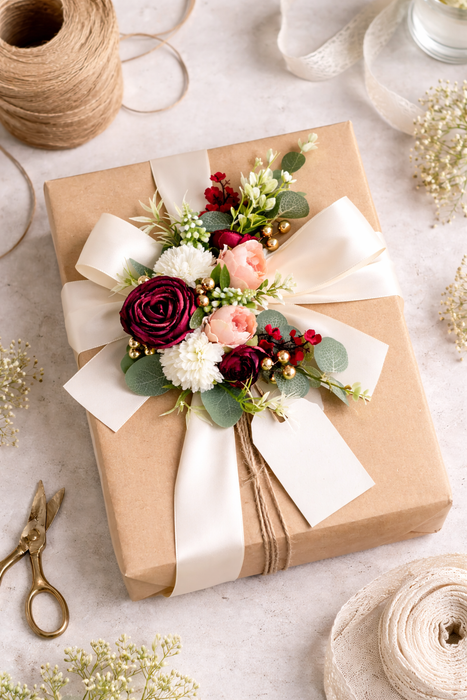 Artifical Flower stylish Brooches Ready to use flower bunch for any occation, Ganpati decor, Toran decoration stylish brooches.