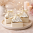 Decorative Folding Storage Box for Return Gift, Birthday, Gift Boxes with Ribbon, Perfect for Packing Chocolate, Dry Fruits (Off-White)