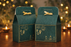Bottle Green Diwali Hamper Boxes with Golden Embossed Print | Perfect for Diwali, Wedding & Party Gifting