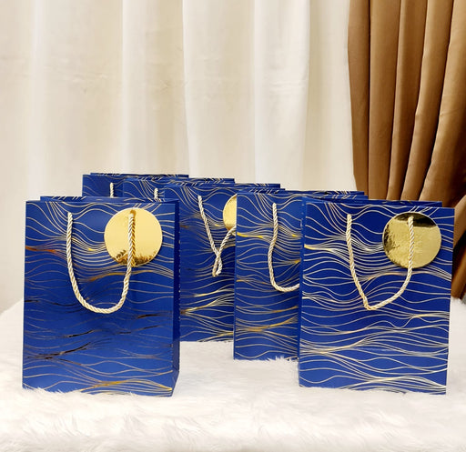 8 pcs Big Size Paper Bag With Handle 32 x 26 x 12 cm Gift Paper bag, Carry Bags, gift bag, gift for Birthday, gift for Festivals, Season's Greetings and other Events(Pack of 8)