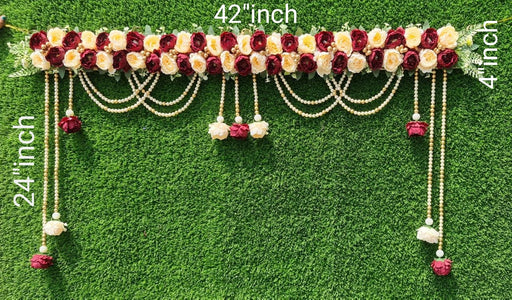 (DESIGN 5) SATYAM KRAFT 1 pcs Handmade Bandarwal Toran colourful hanging for decorating your home, Hall, backdrop, Entrance Main door decor for New Year, Inauguration Wedding, Diwali, Navratri, Festival.(Design 4)