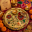 Elegant Plastic Pooja Thali Set with Decorative Kumkum Dabbi | 19 x 19 cm Raksha Bandhan Aarti Thali | Traditional Puja Thali for Rakhi, Ganesh Pooja, Diwali & Daily Worship