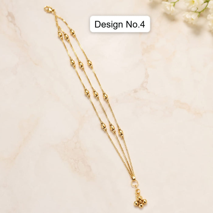 1 Pcs Elegant Gold Pearl Layered Bracelet Rakhi for Women | Adjustable Lumba Rakhi Bhabhi Rakhi Bracelet