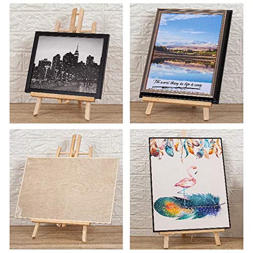 SATYAM KRAFT 30 Cm Wooden Foldable and Lightweight Tabletop Display Easel Painting Stand for Displaying Great Artwork, Artists Drawing, Christmas, New Year Decoration (1 Piece)