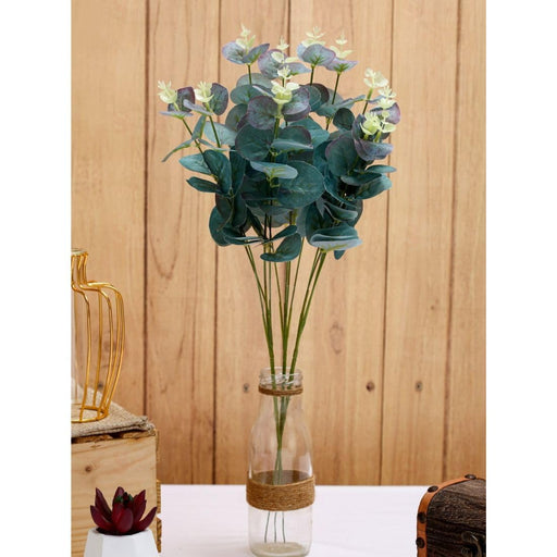 3 Pieces of Artificial Eucalyptus Gingko Sticks - Home Decor Plants- Flower Decorative Leaves for Living Room, Valentine's Day Decoration Items (Pack of 3) (No Vase)