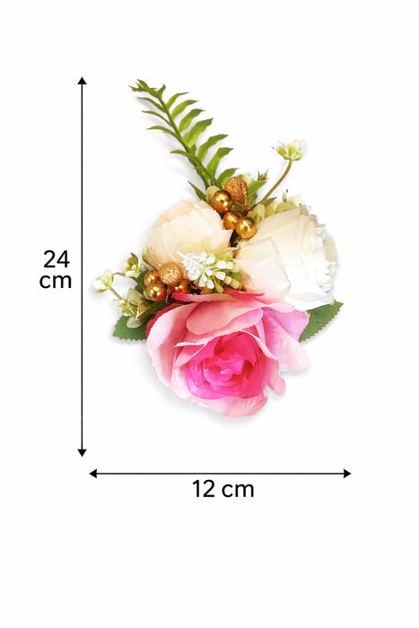 Artifical Flower stylish Brooches Ready to use flower bunch for any occation, Ganpati decor, Toran decoration stylish brooches.