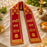 Traditional  Red Ganpati Bappa Morya Khes | Decorative Khes for Ganesh Chaturthi, Ganpati festival