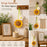 2 Pcs Artificial Sunflower Crochet Hanging Ornament for Home Decor | Handmade Sunflower Car Mirror Hanging Accessory | Crochet Flower Car Dashboard Decoration | Home, Window, Door
