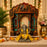 3D Look Ganpati Backdrop MDF | 3 Royal Designs – Elephant, Peacock & Palace | Decorative Backdrop for Ganpati Decoration, Mandap, Pooja & Home Temple  Description