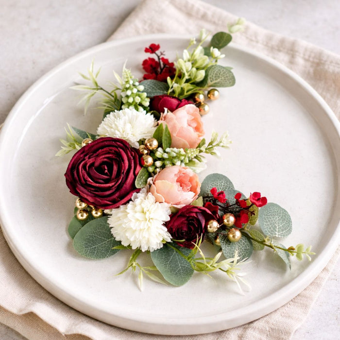 Artifical Flower stylish Brooches Ready to use flower bunch for any occation, Ganpati decor, Toran decoration stylish brooches.