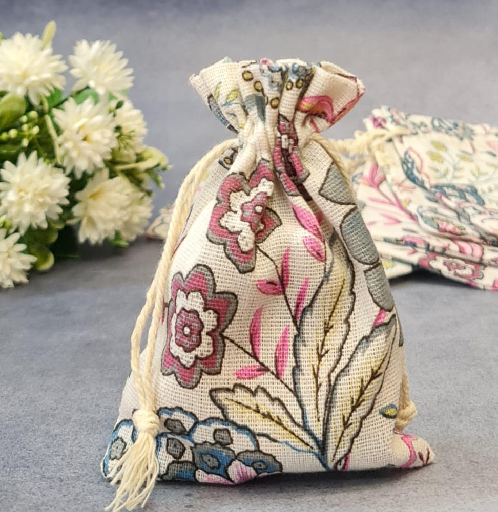 24 PCS Drawstring Mini stylish Storage Potli pouches for Small