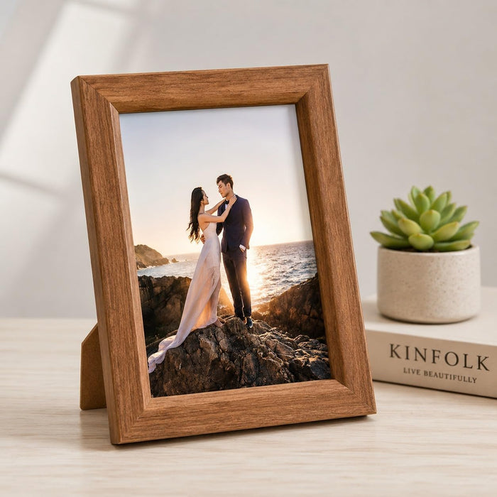 Wooden Frame for Home Decor, Deep Display Memory Frame with Transparent Front, Wall Mount & Table Top Display Case for Bedroom, Wedding, Return Gift, Birthday Gift
