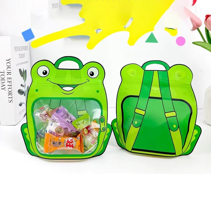 20 Pcs Animal Design Ziplock  Pouches  For Gifting, Return Gifts, Birthday, Baby Shower, Party Pouches | Chocolate & Dry Fruit Packing