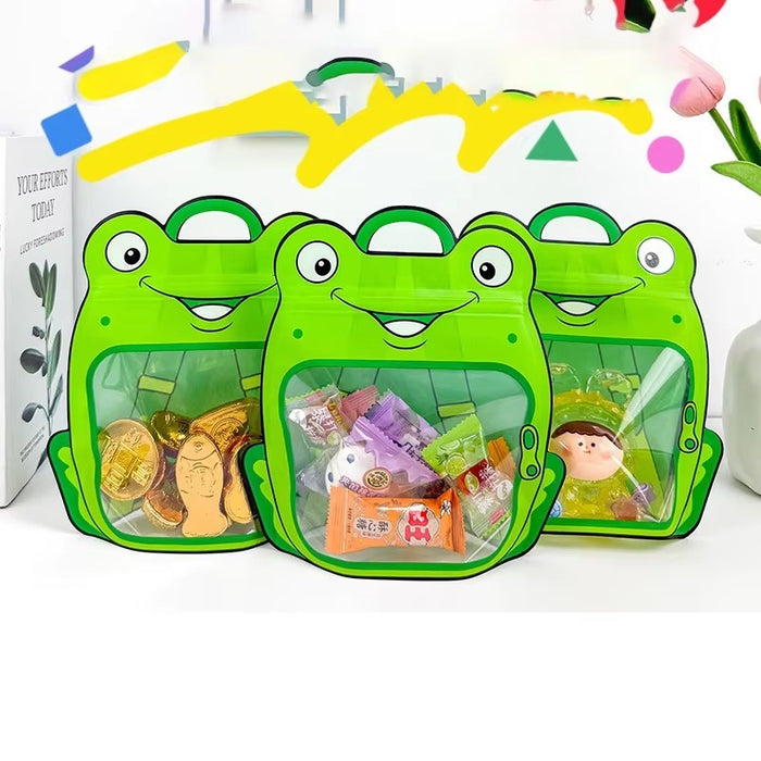 20 Pcs Animal Design Ziplock  Pouches  For Gifting, Return Gifts, Birthday, Baby Shower, Party Pouches | Chocolate & Dry Fruit Packing