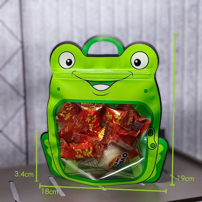 20 Pcs Animal Design Ziplock  Pouches  For Gifting, Return Gifts, Birthday, Baby Shower, Party Pouches | Chocolate & Dry Fruit Packing