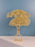 Glitter Artificial Gingko Leaves Fake Flower Sticks Decorative Items for Gifting, Home, Balcony, Living Room, Valentine, Wedding Decoration (Golden)(Without Vase)