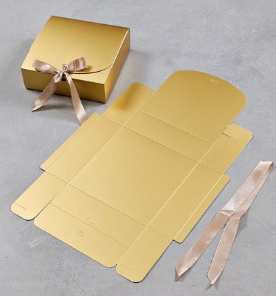 12 Pcs small Multipurpose Decorative Paper Folding Storage Gift Box | Perfect for Wedding Gifts, Return Gifts, Birthday Hampers, Chocolates, Dry Fruits & Wedding Favors (16.5 x16.5x 5)