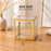 Clear Transparent Gift Box with Frame and Rope Handle for Hampers, Wedding Gifts, Return Gifts, Chocolates, Dry Fruits, Cosmetics, Baby Shower, Festive Gifting & Premium Gift Packaging (12 cm x 12 cm x 12 cm)