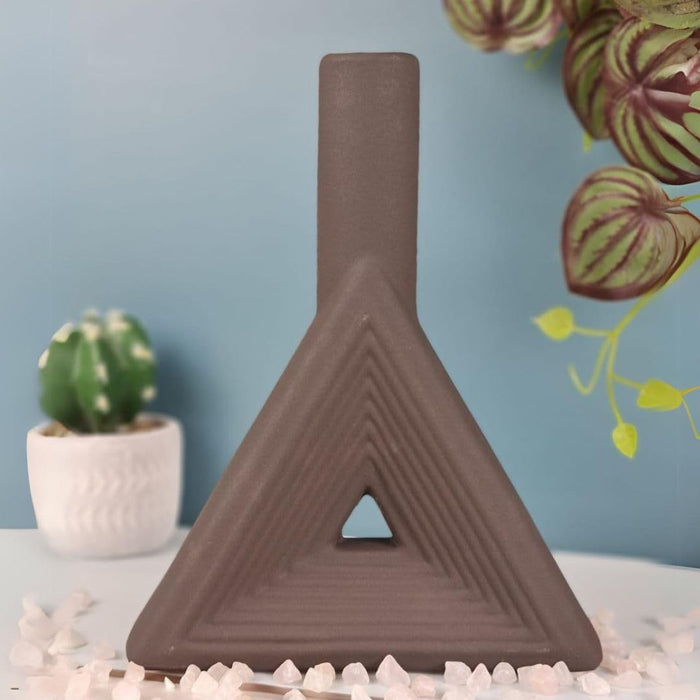 1 Pcs Ceramic Flower Vase Pot for Flowers, Gifing, Home Decor, Bedroom, Office, Table, Living Room, Decoration Items