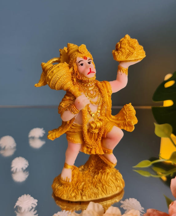 1 Pc Lord Hanuman Ji Lightweight Idol for Home Decoration and Puja mandir, car Dashboard, Decor Statue, murti (Pack of 1)
