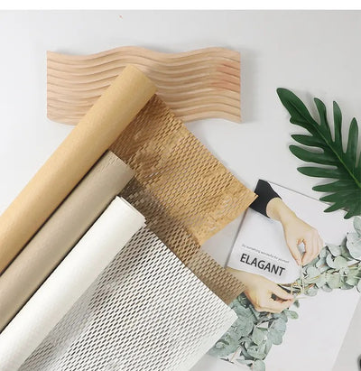 10 Pcs Honeycomb Korean Gift & Bouquet Paper | Wrapping paper for gift packing | gift sheets for Birthday, Wedding, Enagagement, Anniversary, Packing, Return Gifts, Floral Decoration & Handmade Gifts wrapping