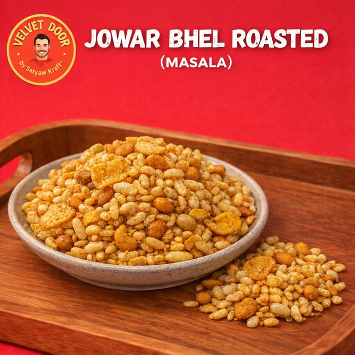 Velvet door Jowar Bhel Roasted (Masala) – Light Crunch with a Spicy Kick