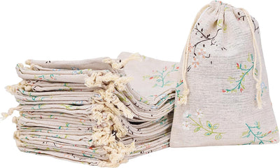 24 pcs Drawstring Mini stylish Storage Potli pouches for Small Jewelries, Money, Paper Notes Women Wallet, Gift Bags, Christmas return gift