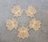 SATYAM KRAFT 5 PCS Reusable 5 x 5 inch MDF Rangoli Mats with Wooden Base. Just Fill It Up with Rangoli Color, Flowers, Pulses, Stencils Border for Floor Home Diwali Decoration, Pooja Decor DIY