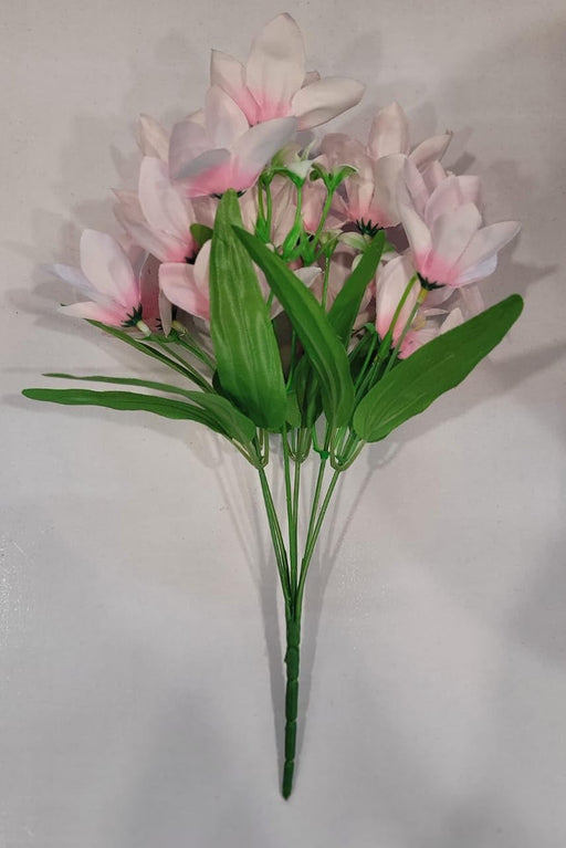 1 Pc Artificial Rain Lily Flower for Gifting, Home Decor, Office, Bedroom, Balcony, Living Room, Restaurant, Event Decoration (Light Pink)