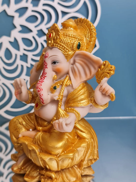 1 Piece Idol Shree Ganesh Murti - Ganesha for Home Decor Ganpati Decoration for Lord Pooja, Office, Living Room, Mandir, Ganapati Showpiece for Gift(Pack of 1) (Model 1)
